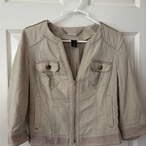 Chic Beige Utility Jacket